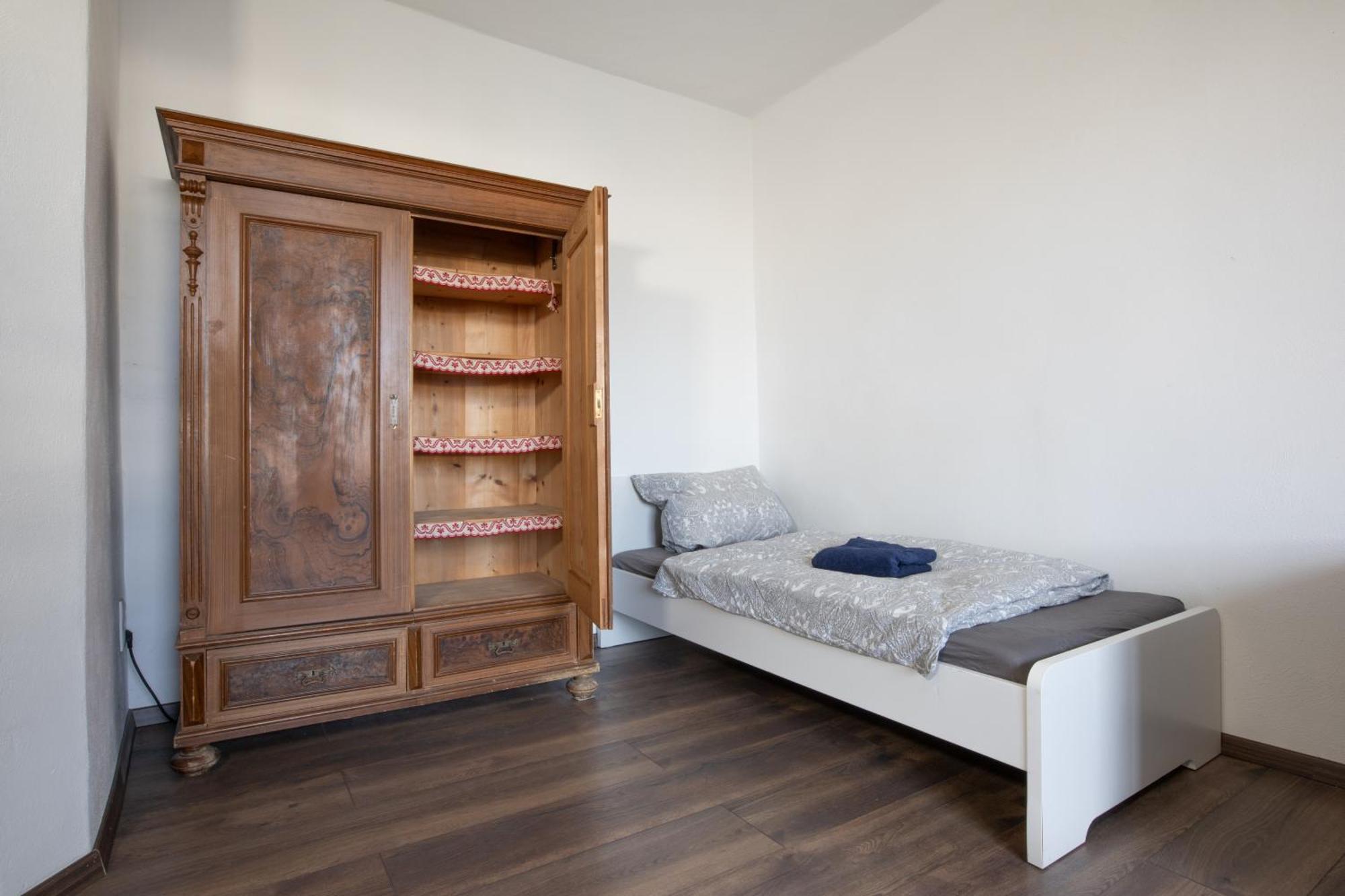Urige Wohnung Mit Zwei Betten Und Genialer Kueche Mugeln Buitenkant foto